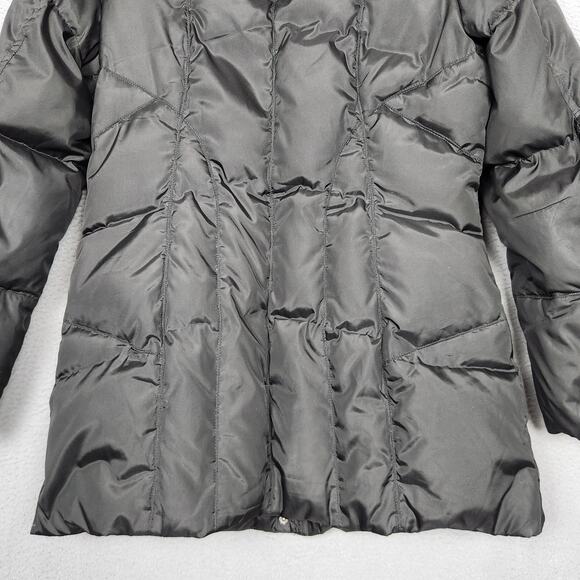 Marc New York Andrew Marc Coat Womens Medium Black Down Puffer Fur Hood Parka - Picture 8 of 16